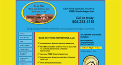 Desktop Screenshot of blueskyhomeinspection.com
